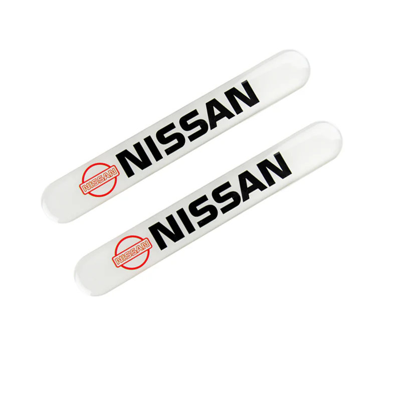 NISSAN Set LOGO Emblems with Black Wheel Tire Valves Air Caps Keychain - US SELLER - Image 4