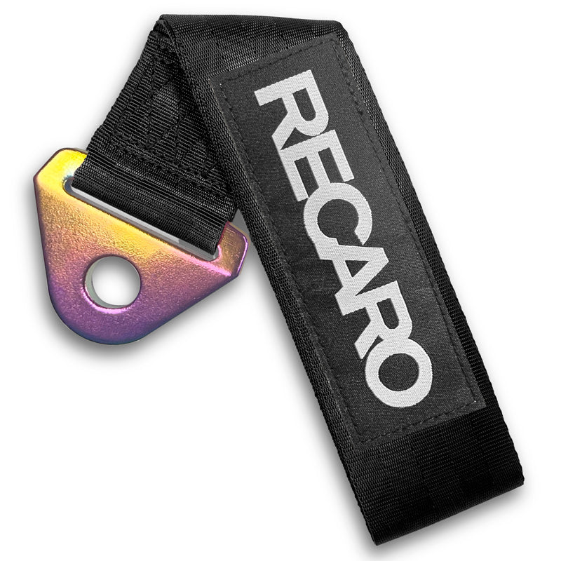 RECARO RACING Drift Rally Sports NEO CHROME HIGH STRENGTH Tow Strap for Front / Rear Bumper - Image 7