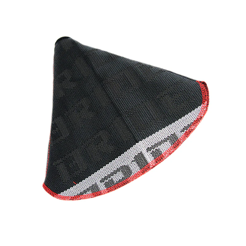 Copy of Red Stitches Bride Racing Hyper Fabric shift knob Shifter Boot Cover Chrome TOP - Image 4