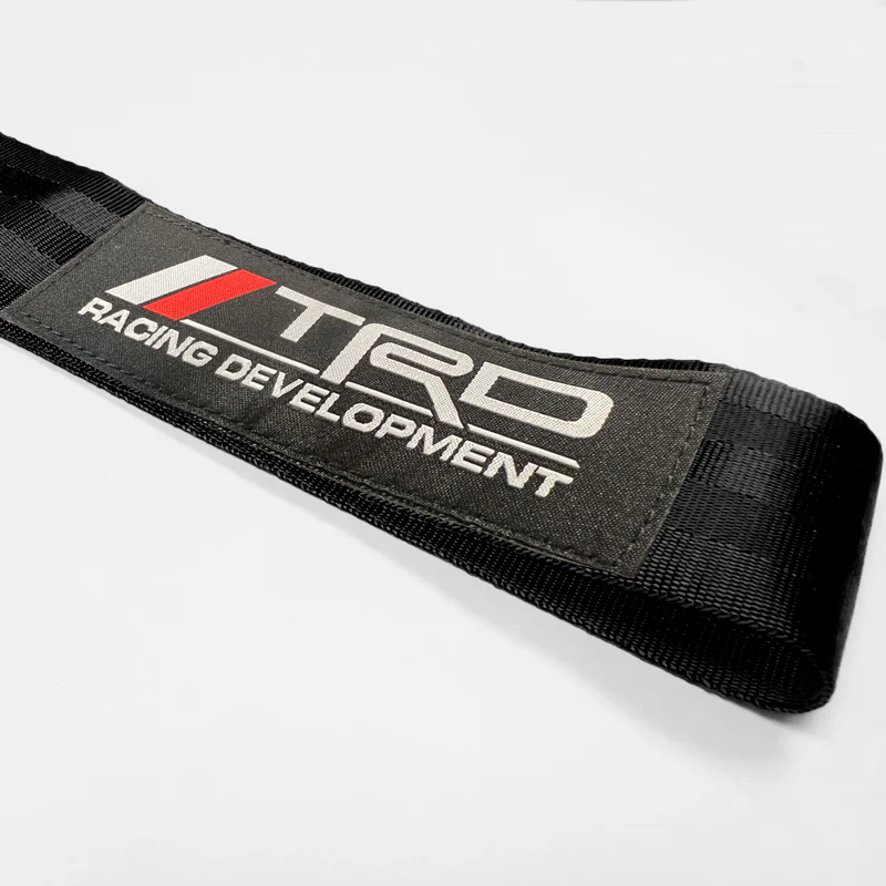 TRD RACING TOYOTA SPORTS Drift Rally NEO CHROME HIGH STRENGTH Tow Strap for Front / Rear Bumper - Image 3