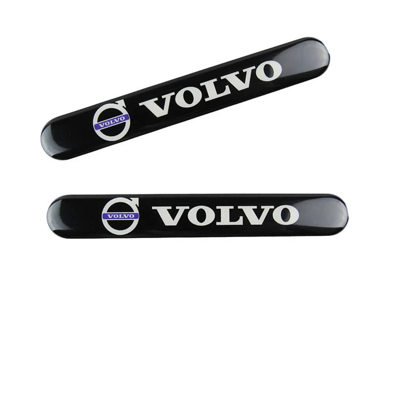 VOLVO Set LOGO Emblems with Silver Tire Valves Wheel Air Caps Keychain - US SELLER - Image 4