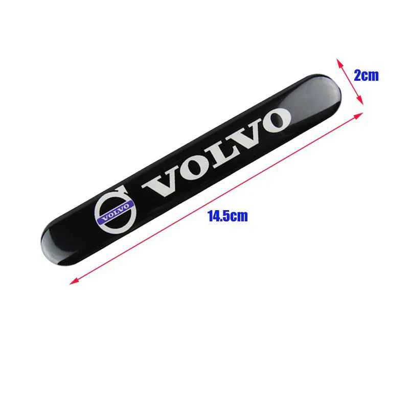 VOLVO Set LOGO Emblems with Silver Tire Valves Wheel Air Caps Keychain - US SELLER - Image 5