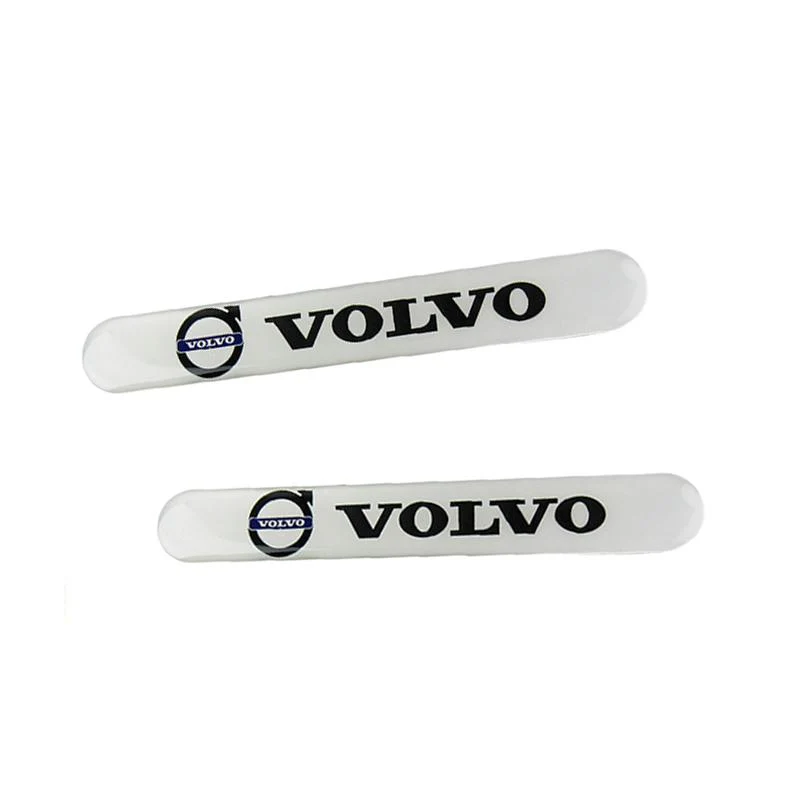 VOLVO LOGO Set Emblems with Black Wheel Tire Valves Air Caps Keychain - US SELLER - Image 8