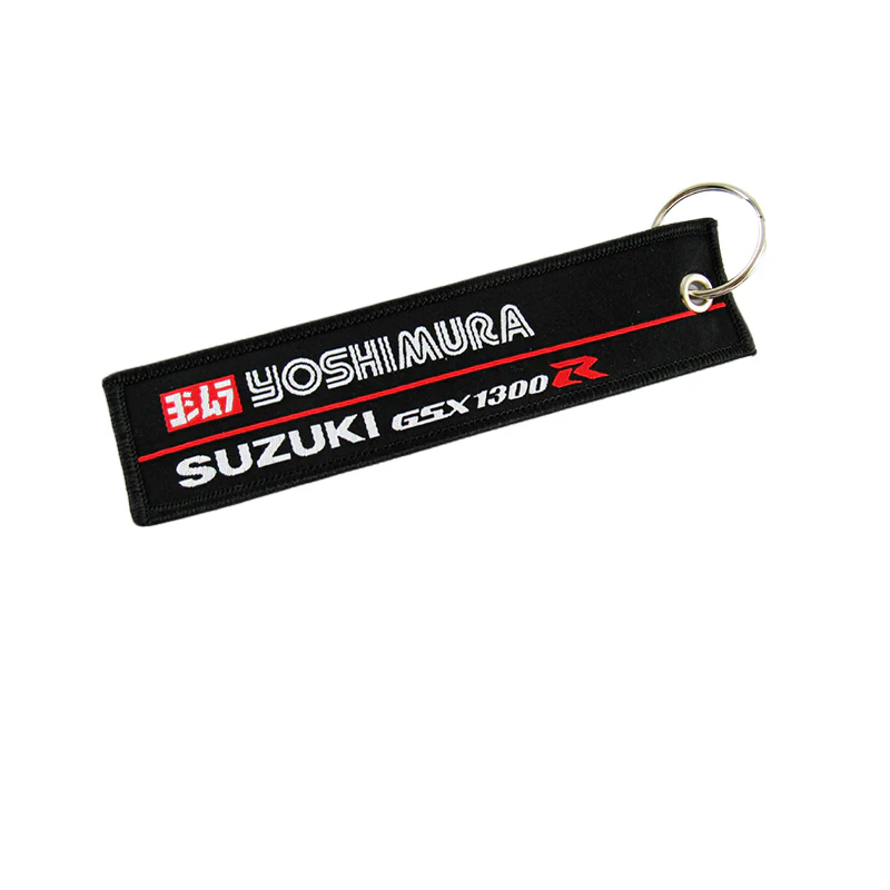GSX1300R YOSHIMURA SUZUKI Keychain Fabric Strap Keyring Motorcycle Key Chain Gift GSXR 2pcs - Image 2