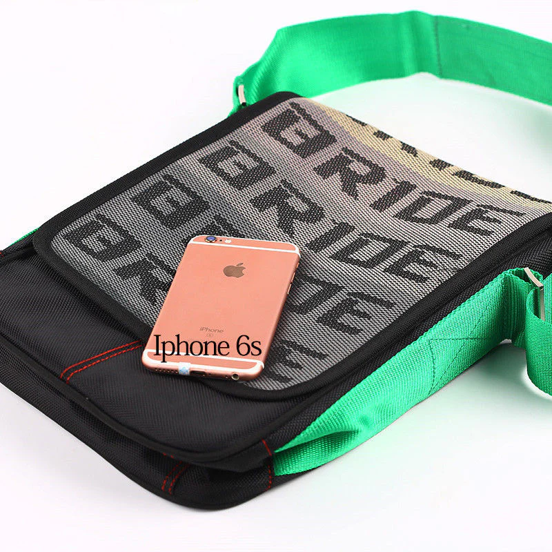 Bride Gradation Cloth Shoulder Bag with Takata Green Harness Straps - Image 4