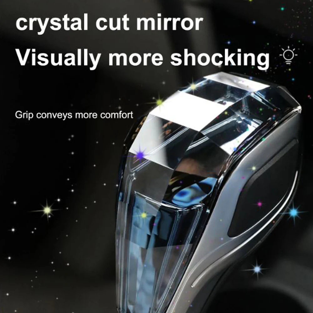 Crystal Handle Touch Motion Activated LED Car Gear Shift Knob Shifter for FORD - Image 8