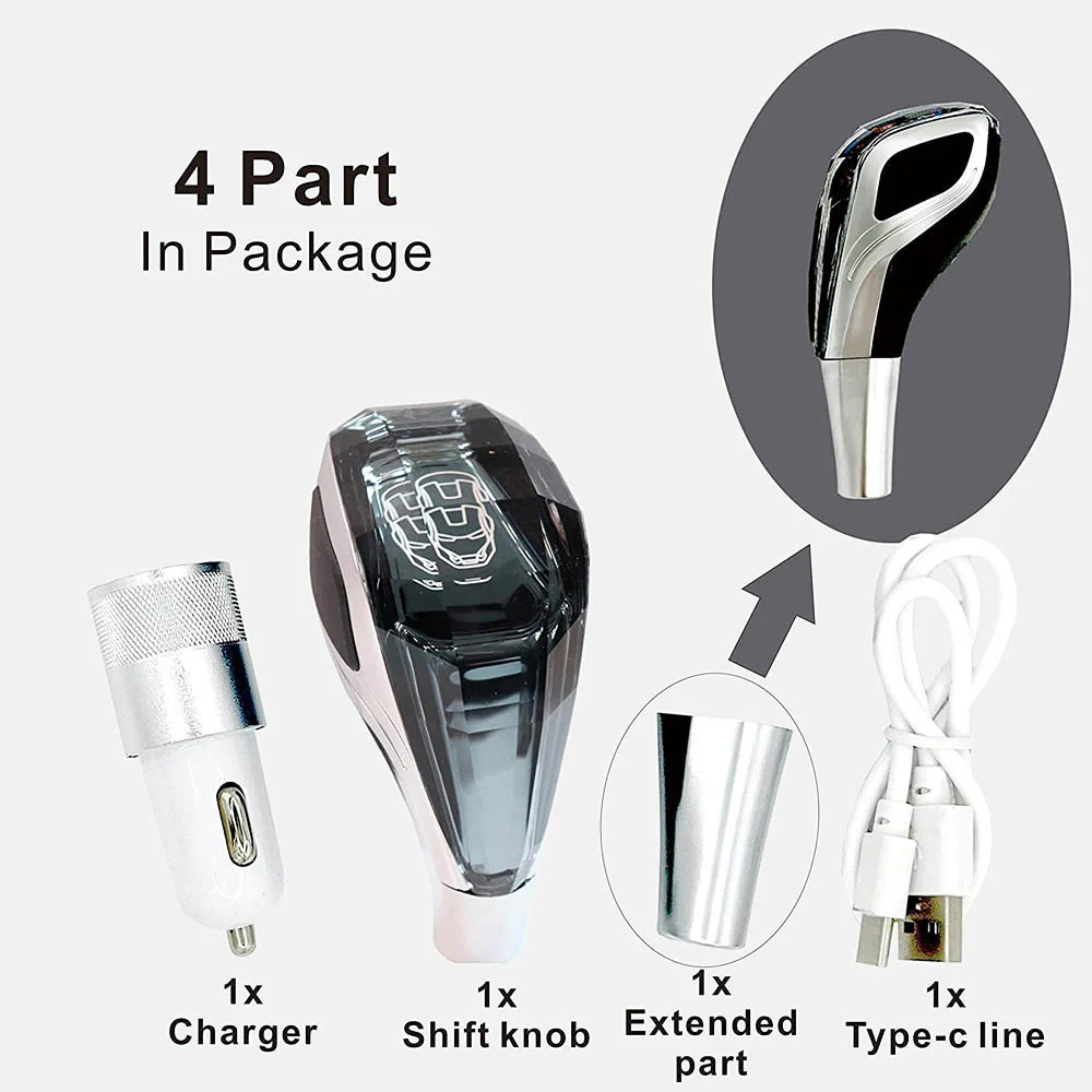 Crystal Handle Touch Motion Activated LED Car Gear Shift Knob Shifter for LEXUS - Image 9