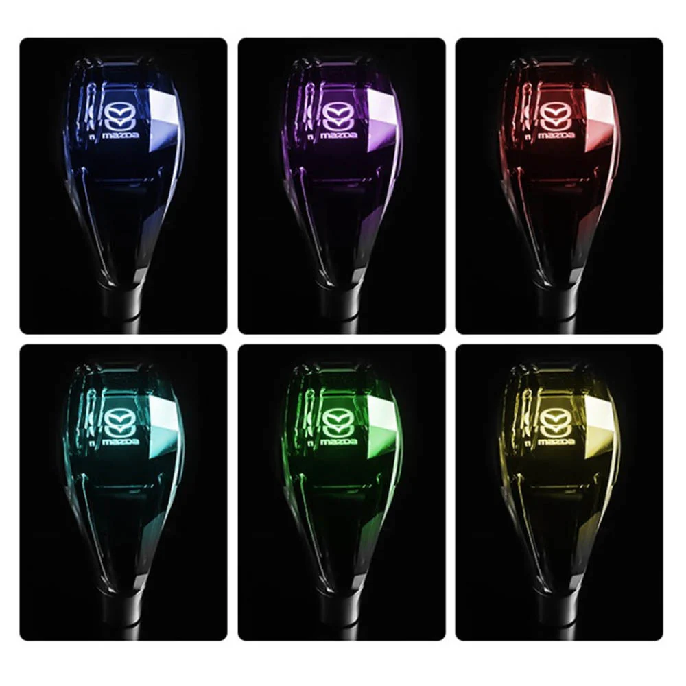 Crystal Handle Touch Motion Activated LED Car Gear Shift Knob Shifter for MAZDA - Image 2