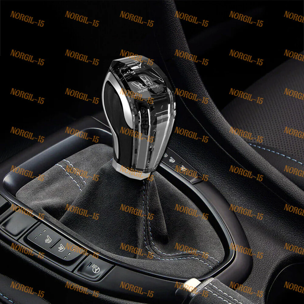 Crystal Touch Motion LED Car Shift Knob Shifter with Lock Button for Honda - Image 6
