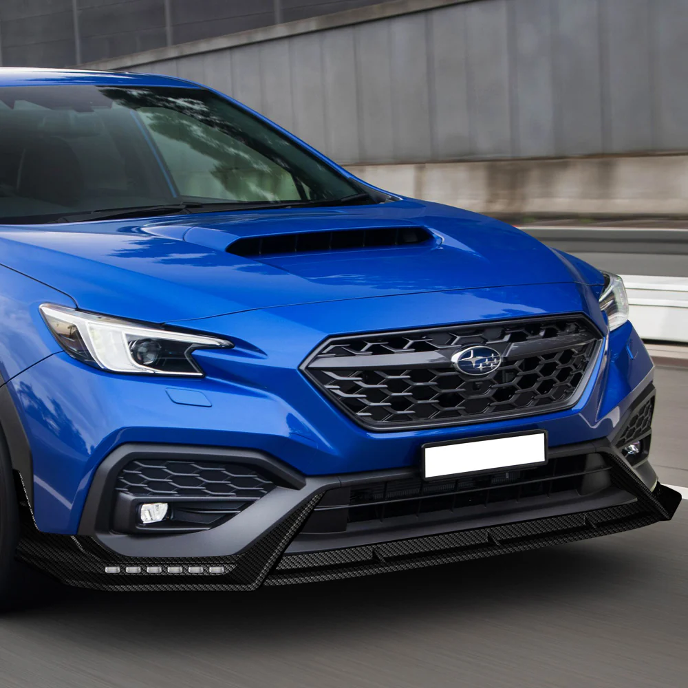 CS-Style For 2022 - 2025 Subaru WRX Front Bumper Lip Splitter With LED Sequential Light -Carbon Fiber Look - Image 10