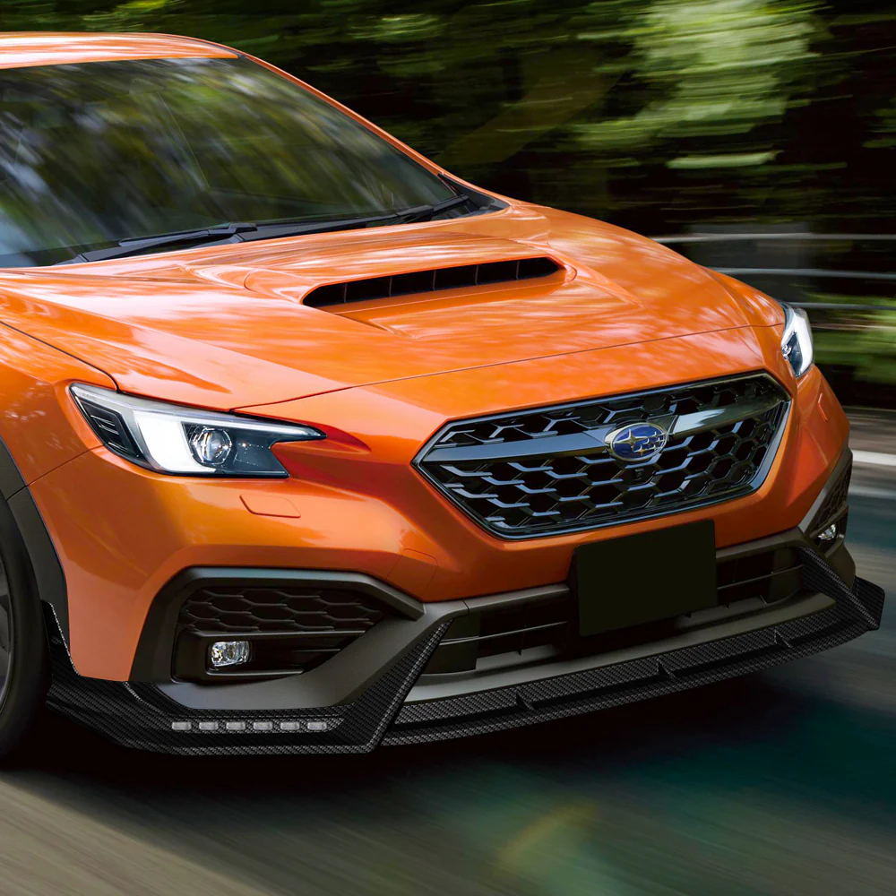 CS-Style For 2022 - 2025 Subaru WRX Front Bumper Lip Splitter With LED Sequential Light -Carbon Fiber Look - Image 11