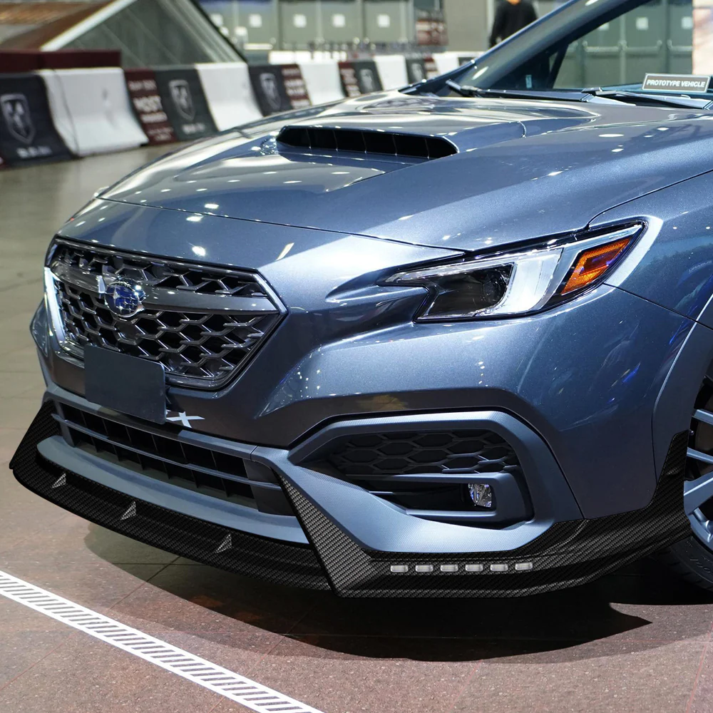 CS-Style For 2022 - 2025 Subaru WRX Front Bumper Lip Splitter With LED Sequential Light -Carbon Fiber Look - Image 13