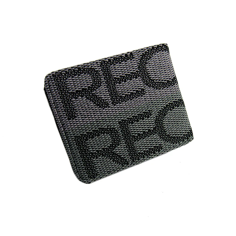 Custom JDM RECARO Racing Bifold Stitched Fabric Seat Leather Gradation Wallet - Image 2