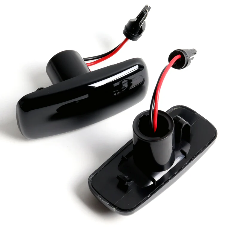 Chrysler 200 / 300C / Sebring Amber LED Turn Signal Front Side Marker Lights -Smoked Lens - Image 2