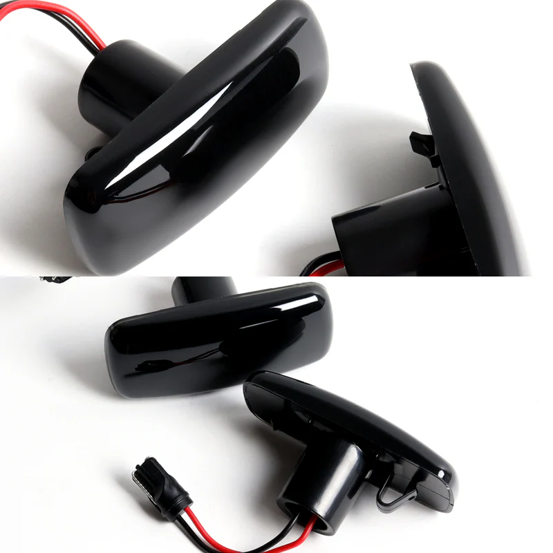 Chrysler 200 / 300C / Sebring Amber LED Turn Signal Front Side Marker Lights -Smoked Lens - Image 4