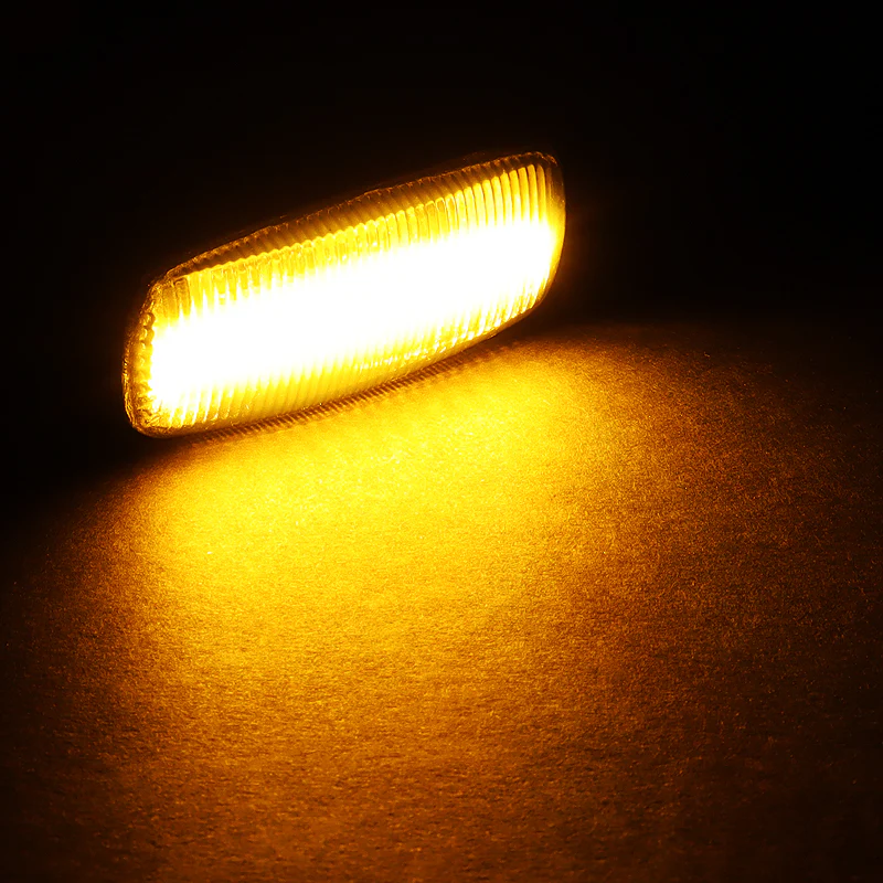 Chrysler 200 / 300C / Sebring Amber LED Turn Signal Front Side Marker Lights -Smoked Lens - Image 5