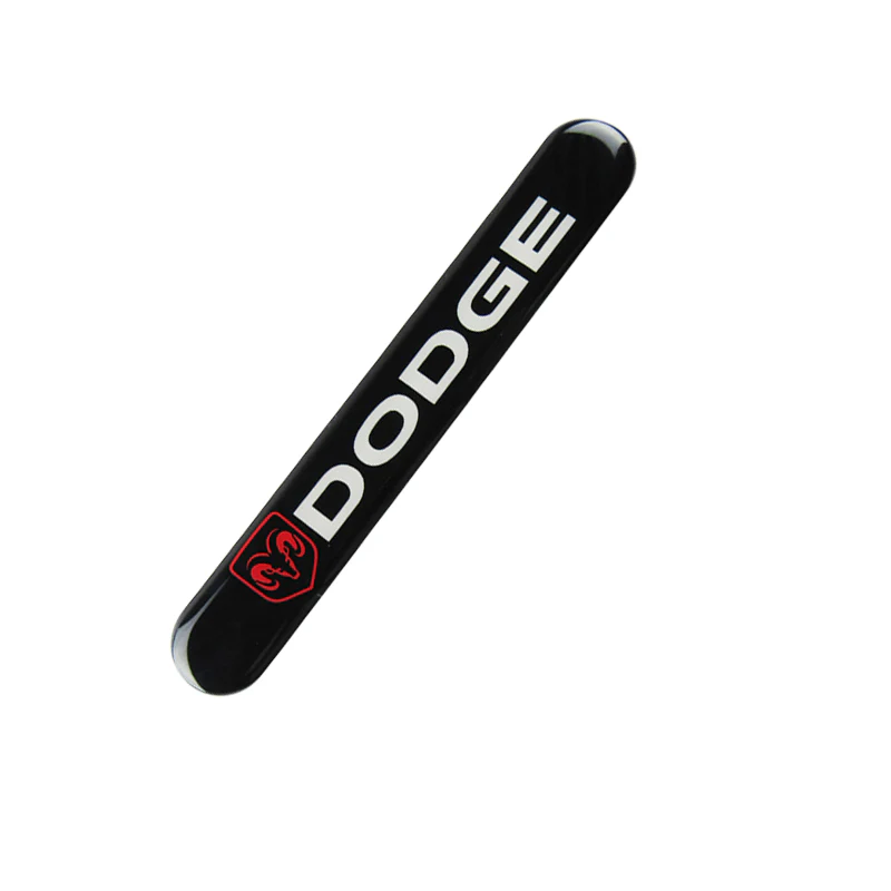 Dodge Black Car Door Rear Trunk Side Fenders Bumper Badge Scratch Guard Sticker New 2 pcs - Image 4