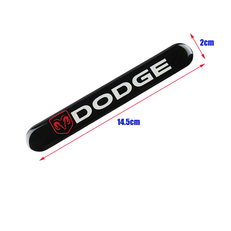 Dodge Black Car Door Rear Trunk Side Fenders Bumper Badge Scratch Guard Sticker New 4 pcs - Image 3