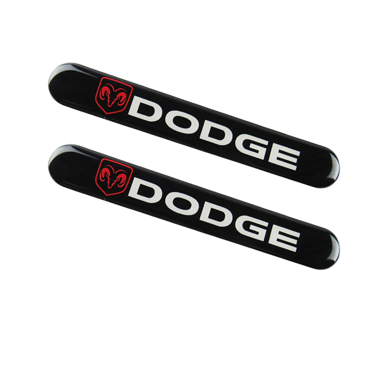 Dodge Black Car Door Rear Trunk Side Fenders Bumper Badge Scratch Guard Sticker New 4 pcs - Image 6