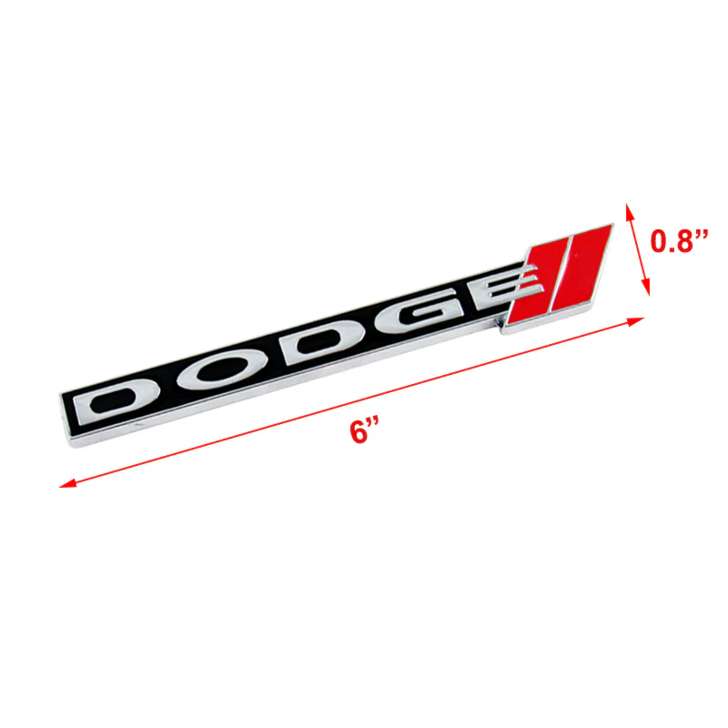 Dodge Set Carbon Fiber Look Center Console Armrest Cushion Pad Cover with Stainless Steel Emblem - Image 7