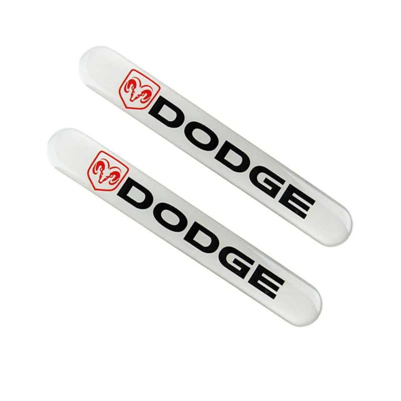 DODGE Set LOGO Emblems with Black Wheel Tire Valves Air Caps Keychain - US SELLER - Image 4