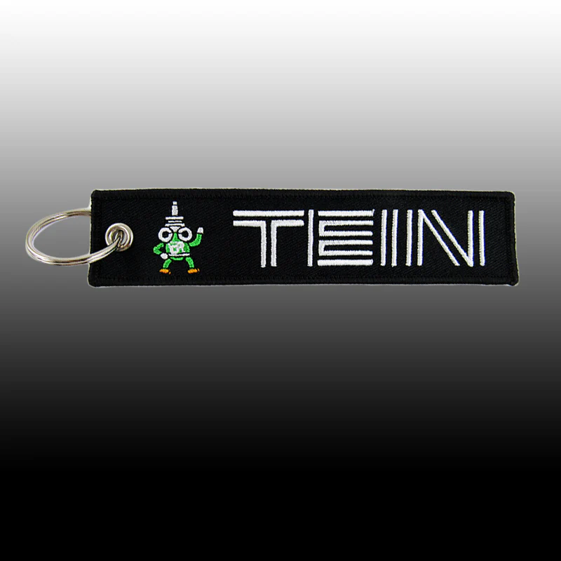 DOUBLE SIDE EMBROIDERED KEY TAG JDM TEIN RACING KEYCHAIN CELL HOLDERS KEYRING X2 - Image 4