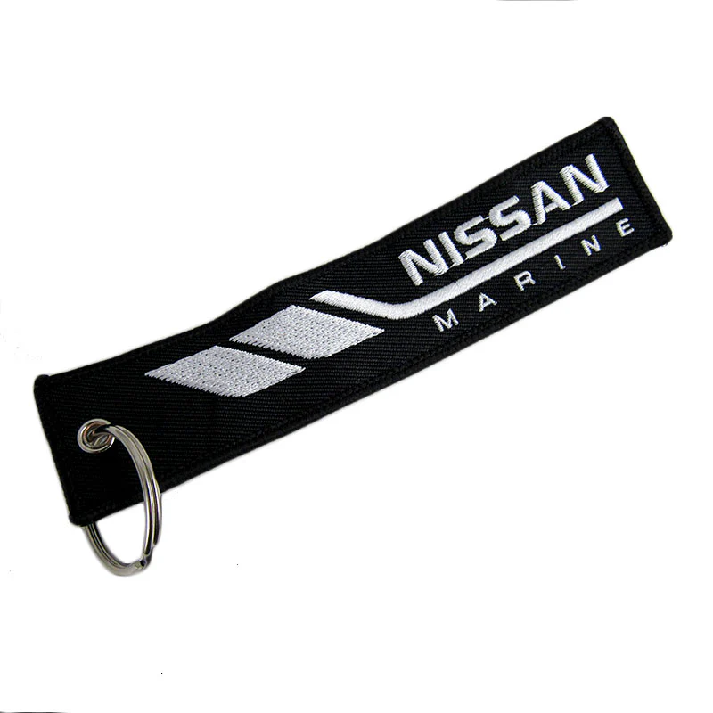 DOUBLE SIDED EMBROIDERED TAG For NISSAN RACING CELL HOLDER KEYCHAINS X2 - Image 5