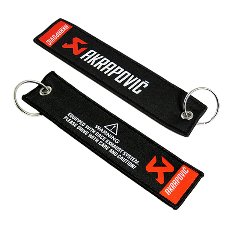 Double Sided AKRAPOVIC Motorcycle Cars Keychain Keyring Racing Bike Gift New X2 - Image 4