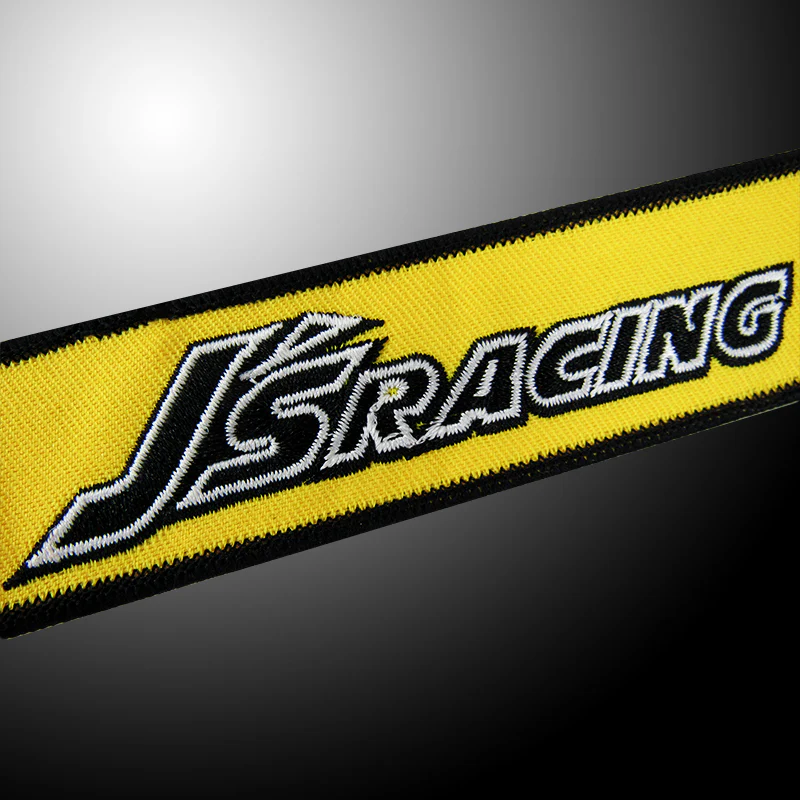 DOUBLE SIDED EMBROIDERED KEYCHAIN TAG For JDM J'S Racing CELL HOLDERS KEYRING X2 - Image 2
