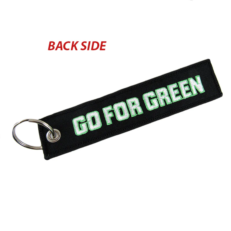 EMBROIDERED DOUBLE SIDED KEYCHAIN TAG JDM TAKATA Racing CELL HOLDERS KEYRING X2 - Image 3