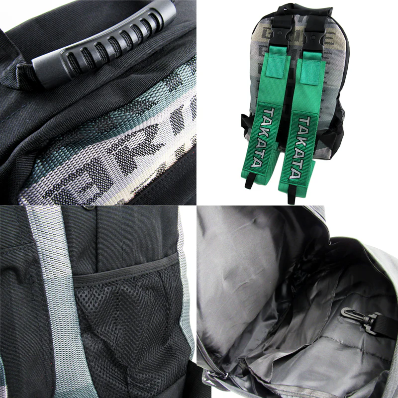Bride Gradation Cloth Backpack with Takata Green Harness Adjustable Shoulder Straps XL - Image 5