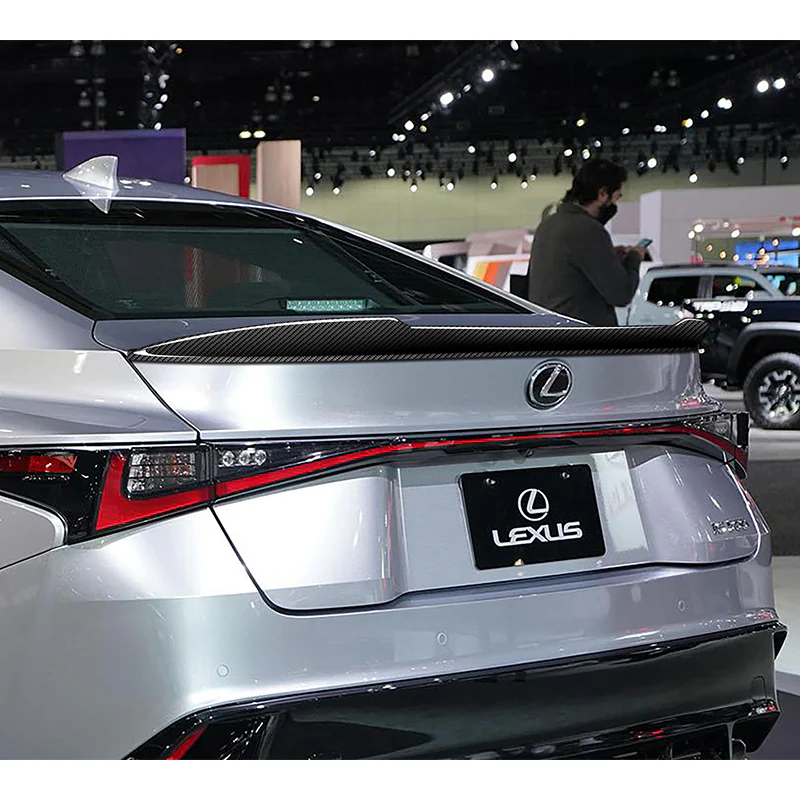 F-Style Rear Trunk Lip Spoiler Wing For 2021 - 2025 Lexus IS300 IS350 IS500 -Real Carbon Fiber - Image 6