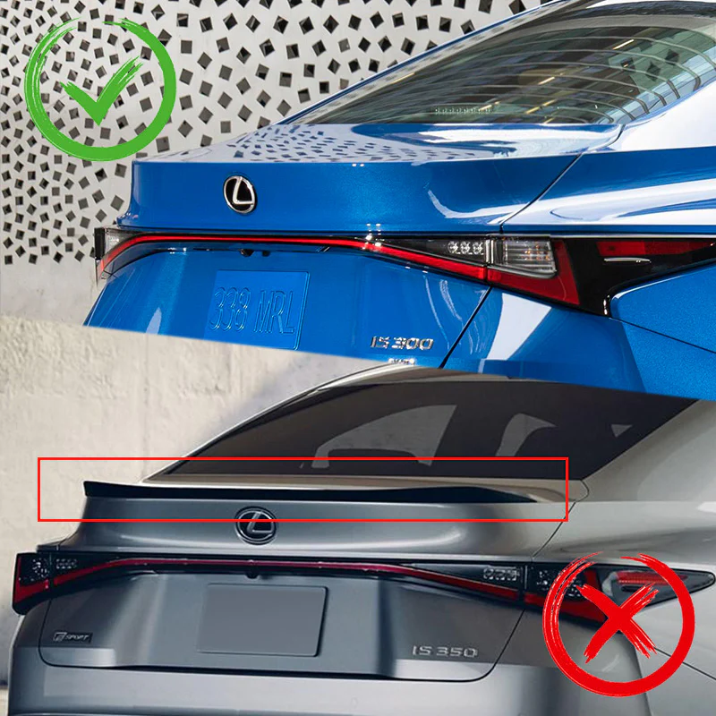 F-Style Rear Trunk Lip Spoiler Wing For 2021 - 2025 Lexus IS300 IS350 IS500 -Real Carbon Fiber - Image 7