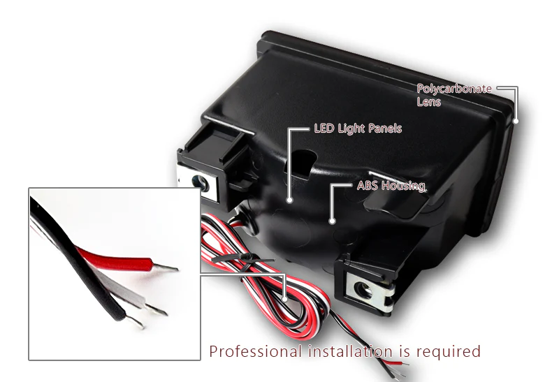 F1 Style For 2011–2021 Subaru Impreza WRX STI LED Rear Stop Third 3RD Brake Light -Smoked Lens - Image 3