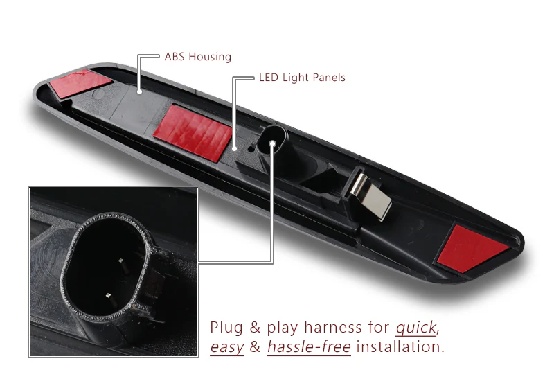 F10-Style BMW 1 / 3 /5 Series White LED Turn Signal Front Side Marker Lights -Clear Lens - Image 3
