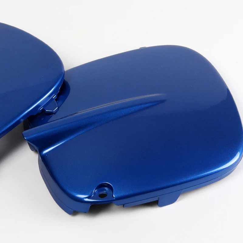 Fog Light Lamp Front Bumper Bezel Covers Cap For 1997 - 2001 Subaru Impreza STi GC8 GF8 -Blue ABS - Image 2