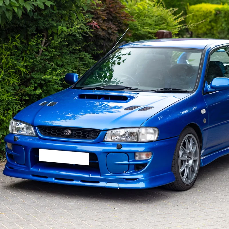 Fog Light Lamp Front Bumper Bezel Covers Cap For 1997 - 2001 Subaru Impreza STi GC8 GF8 -Blue ABS - Image 6