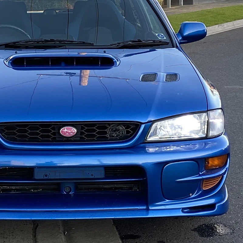 Fog Light Lamp Front Bumper Bezel Covers Cap For 1997 - 2001 Subaru Impreza STi GC8 GF8 -Blue ABS - Image 7