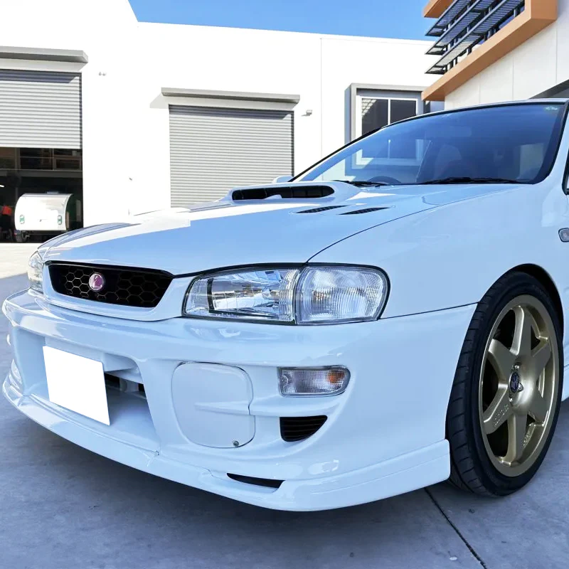 Fog Light Lamp Front Bumper Bezel Covers Cap For 1997 - 2001 Subaru Impreza STi GC8 GF8 -White ABS - Image 7