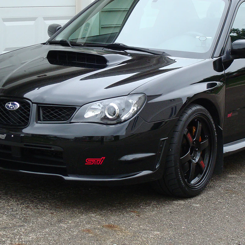 Fog Light Lamp Front Bumper Bezel Covers Cap For 2006 - 2007 Subaru Impreza WRX STi -Black - Image 4