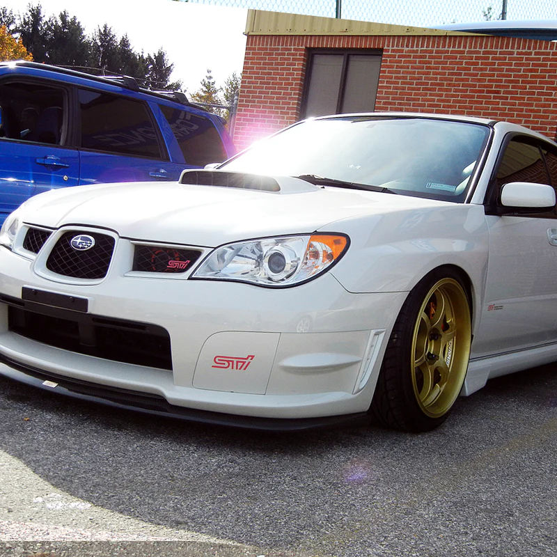 Fog Light Lamp Front Bumper Bezel Covers Cap For 2006 - 2007 Subaru Impreza WRX STi -White - Image 4