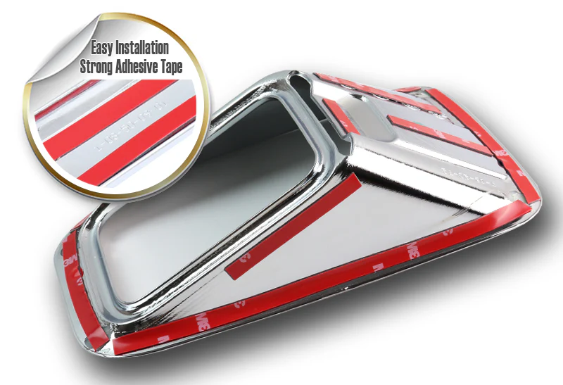 Fog Light Lamp Front Bumper Bezel Covers Cap For 2015 - 2017 Ford F-150 F150 -Mirror Chrome ABS - Image 2