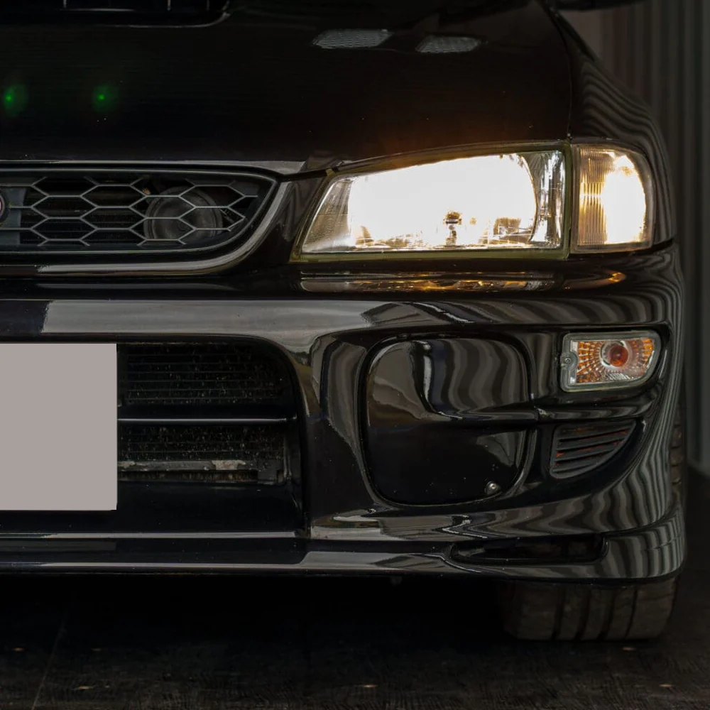 Fog Light Lamp Front Bumper Bezel Covers Cap For 1997 - 2001 Subaru Impreza STi GC8 GF8 -Black ABS - Image 6