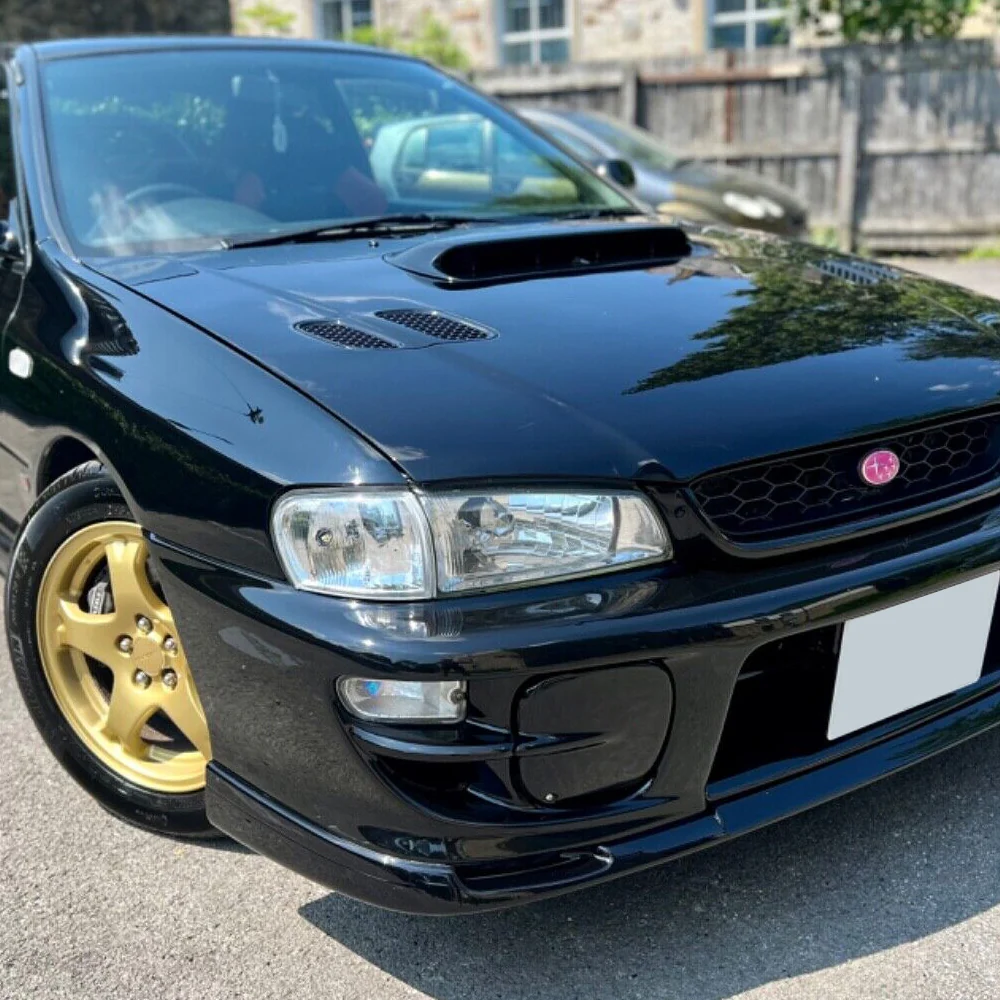 Fog Light Lamp Front Bumper Bezel Covers Cap For 1997 - 2001 Subaru Impreza STi GC8 GF8 -Black ABS - Image 8