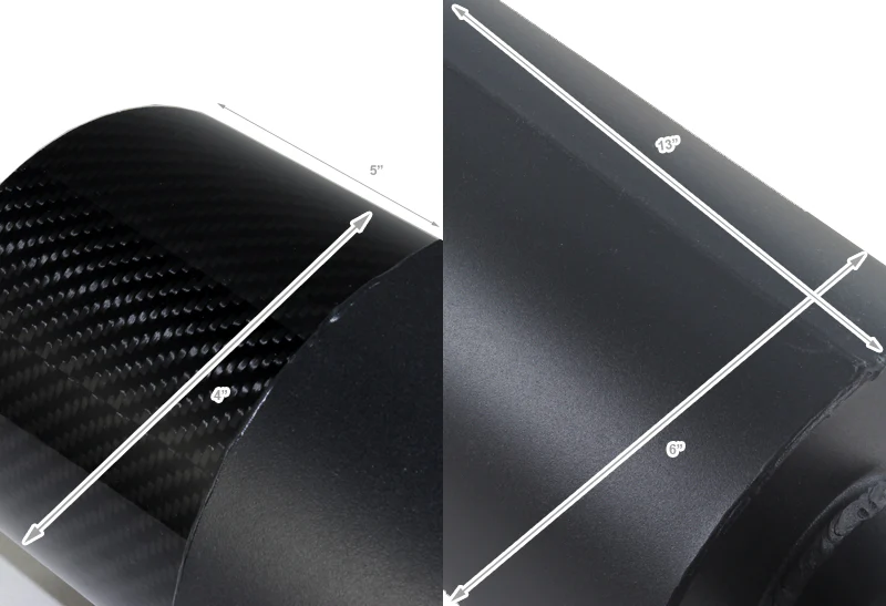 For 1994 1995 1996 1997 1998 1999 2000 2001 Acura Integra Coupe 4" Carbon Fiber Tip Exhaust Catback Muffler - Image 2