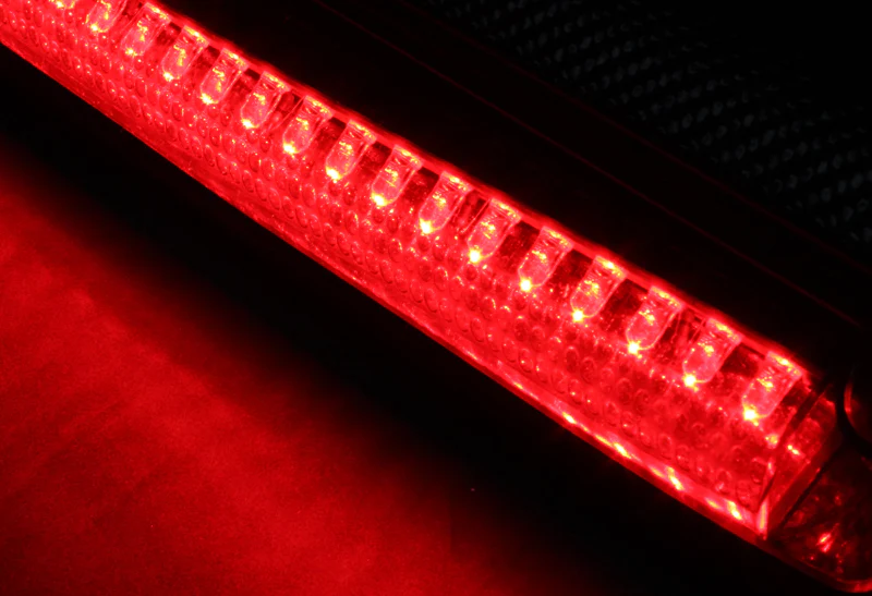 For 1996 - 2000 Honda Civic Coupe / 2DR Rear Trunk Lip Spoiler Wing With LED Brake Light -Real Carbon Fiber - Image 3
