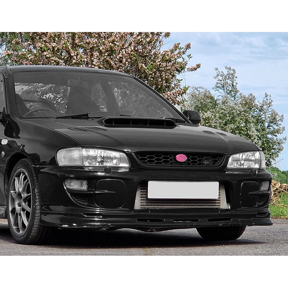 For 1997 1998 1999 2000 2001 Subaru Impreza 6th Front Bumper Grille Grill Mesh Kit Glossy Black - Image 6