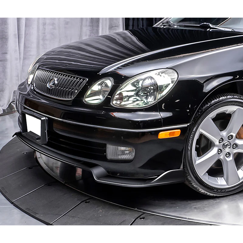 For 1998-2005 Lexus GS300 GS400 GS430 Painted Black 3-PCS Front Bumper Spoiler Lip - Image 5