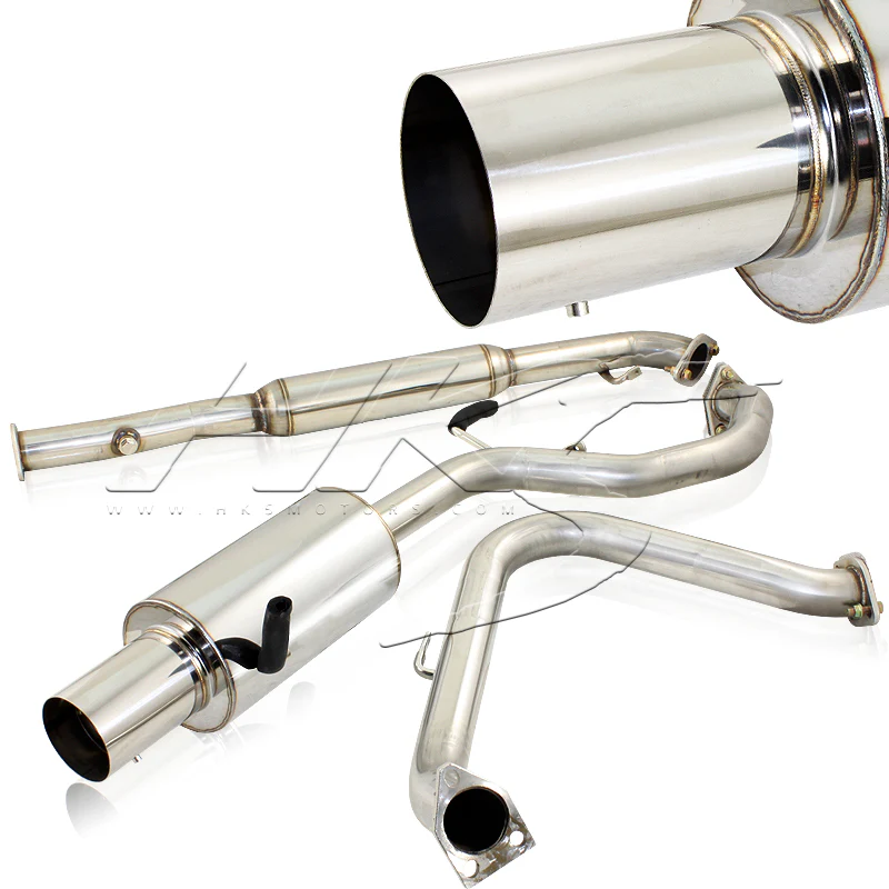 For 1999 2000 2001 2002 2003 Mitsubishi Galant 4" Tip Stainless Steel Catback Exhaust Muffler - Image 2