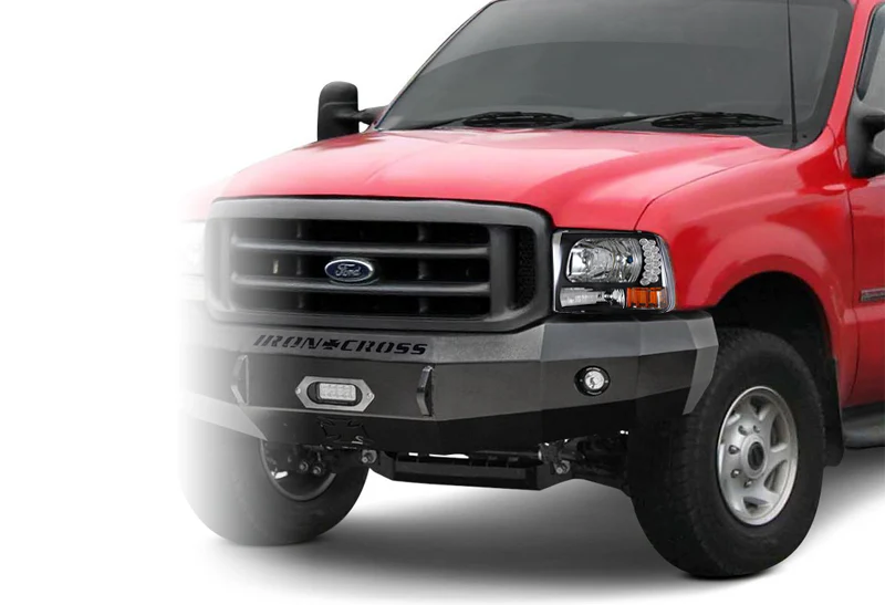 For 1999 - 2004 Ford F250 / F350 Super Duty / Excursion LED DRL Headlights -Black Housing / Clear Lens / Amber Reflectors - Image 6